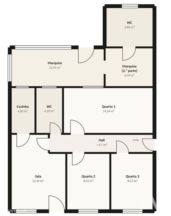 Moradia geminada T3 em Peniche de 70 m2