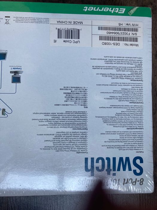 Новий Комутатор D-link DES-1008D