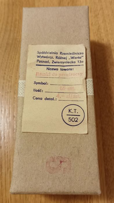 Fabrycznie NOWE plomba Warta Ramki 50 szt. do przeźroczy slajdów 24x36