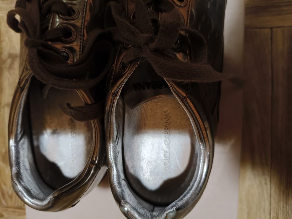 Adidasy D&G srebrne, oryginał