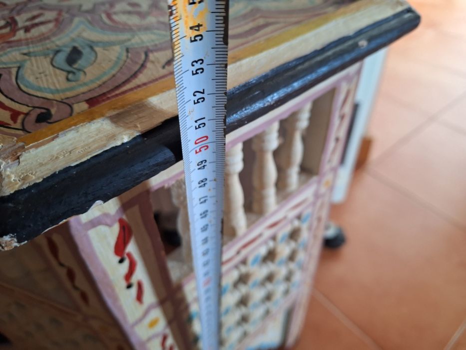 Mesa marroquina pintada mão