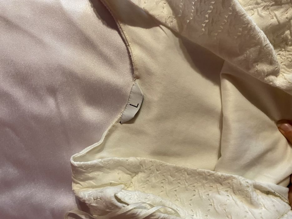 Biała fajna sukienka L