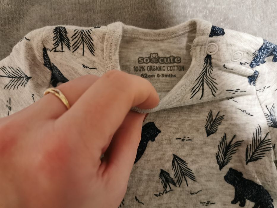 Zestaw bodów 1x So Cute bawełna organiczna 1x Benetton 1x Family Conce