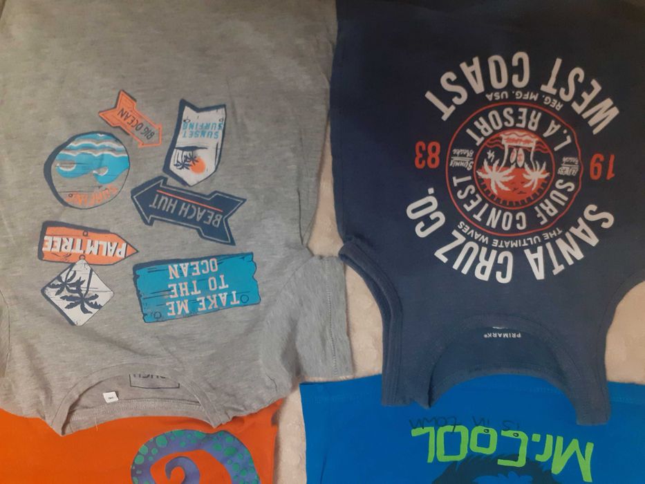 zestaw bluzek krótki rękaw  r. 116