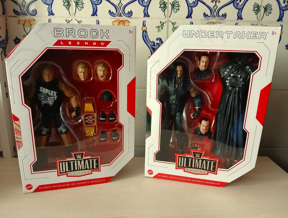 figuras wwe elite mattel ultimate edition em caixa wrestling bonecos