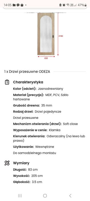 Drzwi przesuwne bez szyny !!
