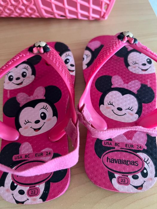Havaianas criança Minie Disney 24