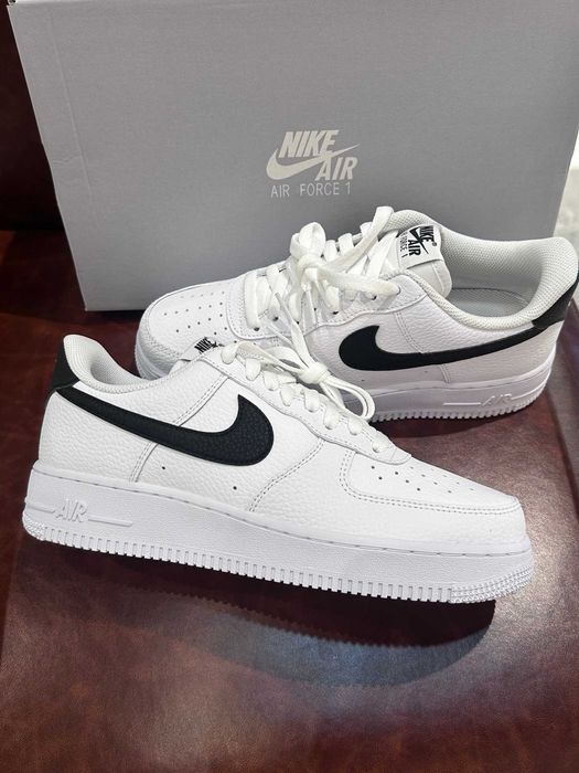 Buty Nike air force 1 biało czarne nowe meskie obuwie nike 43