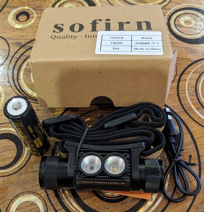 Налобный фонарь Sofirn H25LR,SP40 с акб 3000 мАh.Олх доставка включена