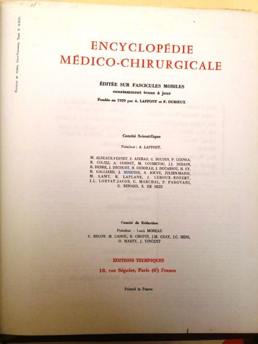 Enciclopédia médico cirúrgica francesa