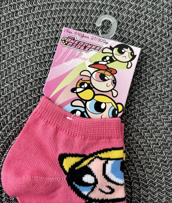 Bawełniane, nowe skarpetki dla dziewczynka 27-30 Atomówki różowe