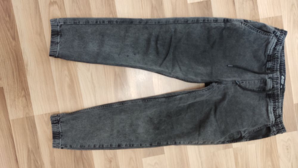 Чоловічі джинси джогери темно сірого кольору