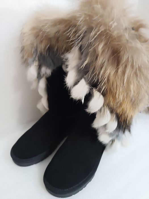 Уггі з хутром єнота, 37 розмір