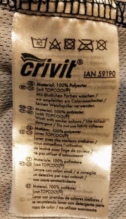 Bluza ikolarska Crivit  Sports długi rękaw