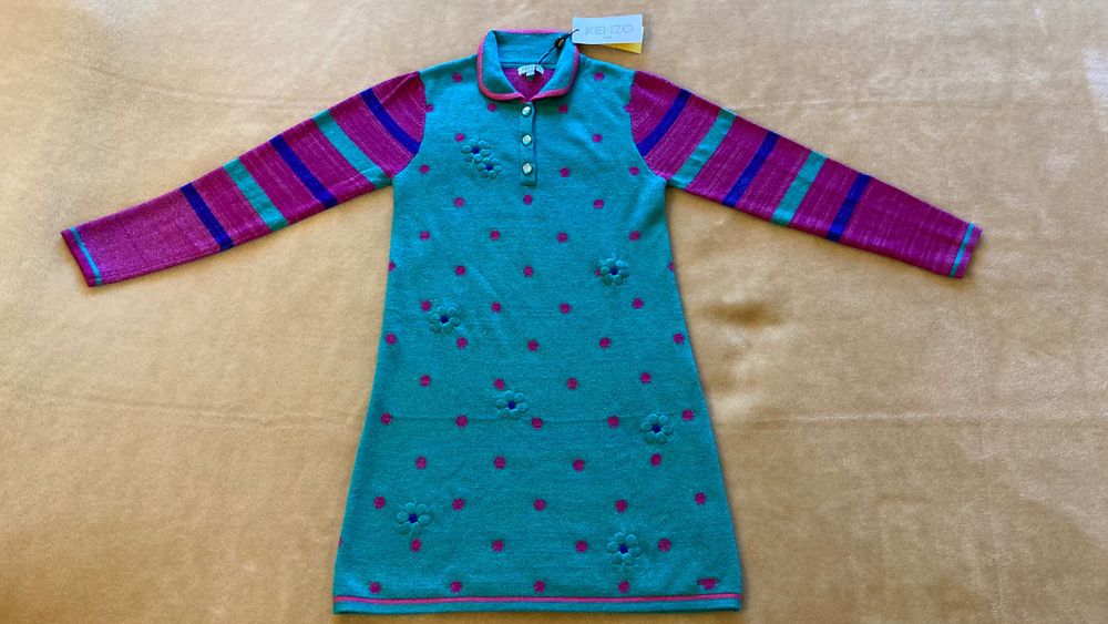 Kenzo brand knitted dress, new with tag, size 12
