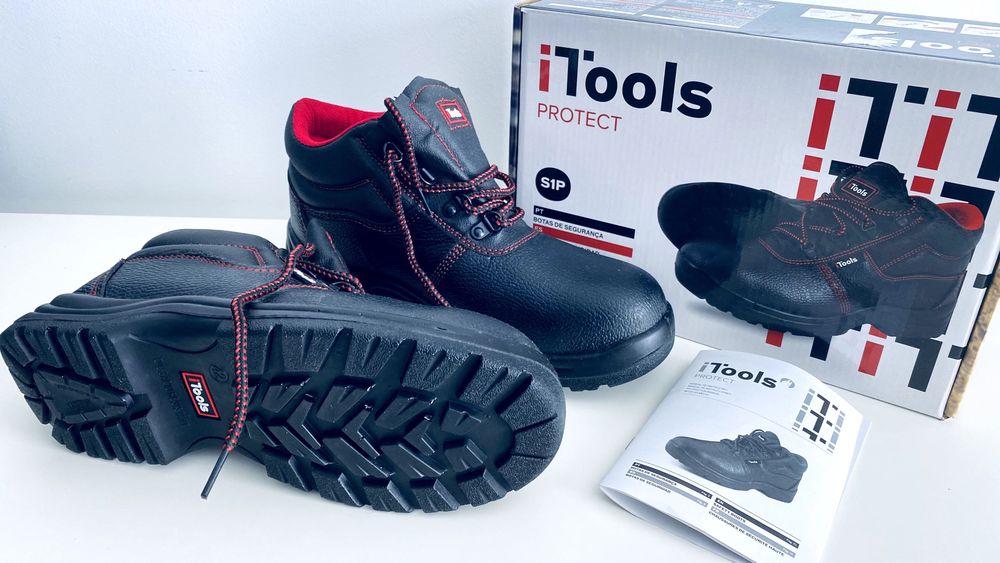 Bota de segurança de pele preto S1P Nº42 Itools