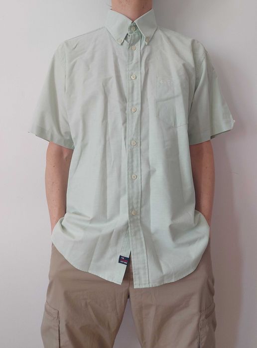 Ben Sherman Oxford miętowa koszula męska, rozmiar L (relaxed)