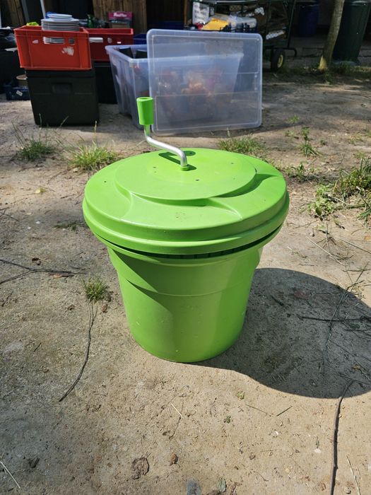 Duża wirówka do sałat, wiadro