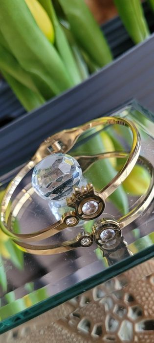 Okazja!Nowa złota bransoletka ze złotym okiem z cyrkonią