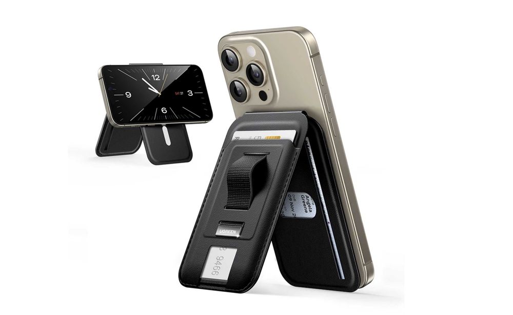 UGREEN Magsafe Wallet Holder гаманець + підставка + PopSocket | Шкіра