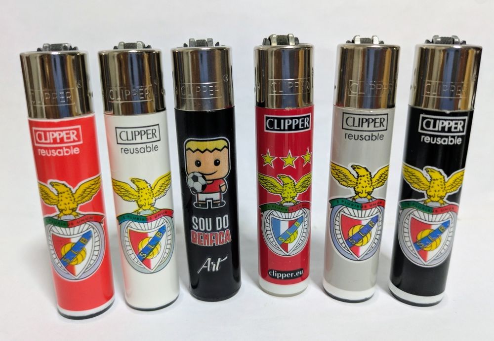 Isqueiros Clipper do Clube do Benfica