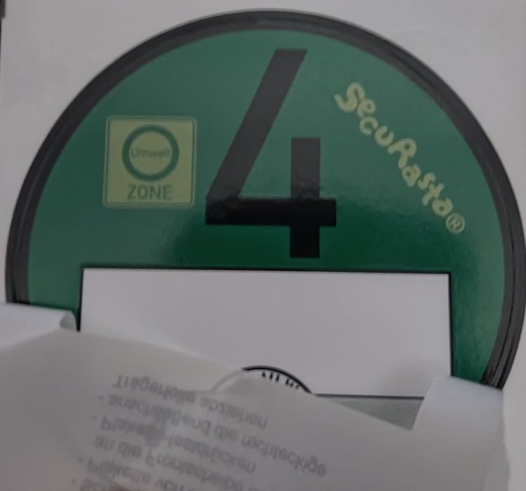 Plakietki na Niemcy, Euro 4 Umweltzone. ORYGINALNE