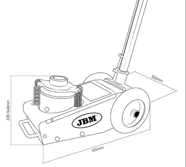 MACACO OLEO-PNEUMÁTICO EMPILHADOR DE 22 TONELADAS- REF: 54751