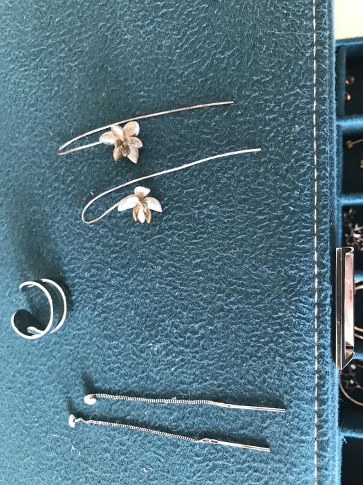 Срібло сережки, каблучка