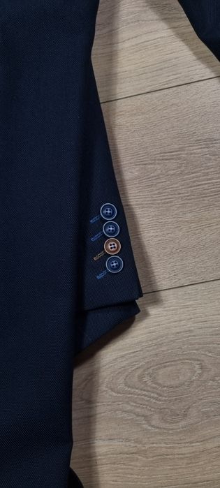 Garnitur męski komplet (marynarka+spodnie), elegancki, jak nowy