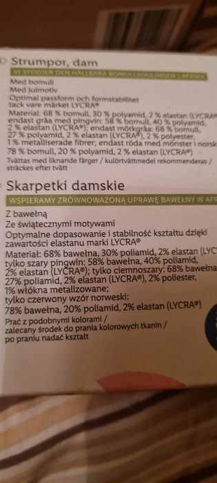 Zestaw 5 par skarpet damskich r 35-38 nowe wzór świąteczny Esmara