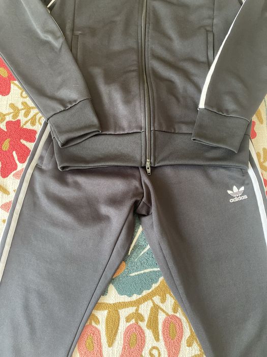 Dres spodnie i bluza na suwak Adidas oryginals czarny  s 36