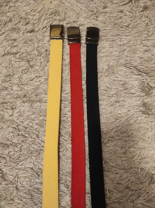 Conjunto de 3 cintos coloridos