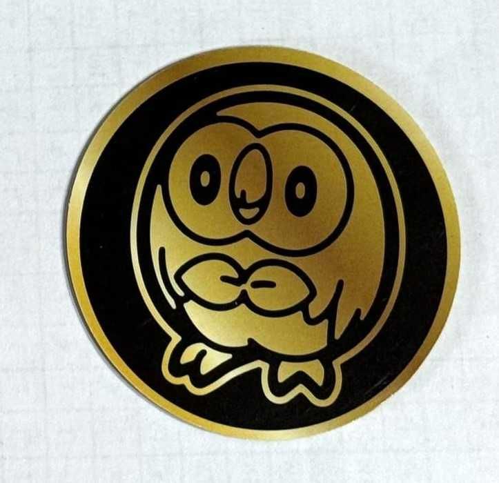 Tripla de Moedas Oficiais Pokémon TCG - Rowlet & Lilligant