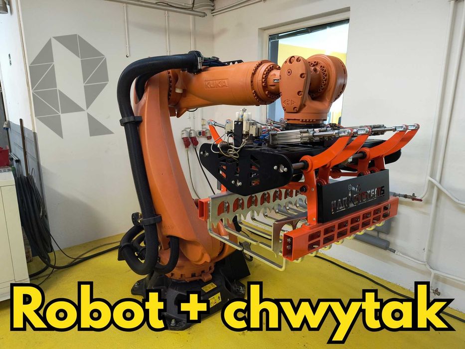 Paletyzacja robotem worków, pelletu, ziemniaków, buraków, ekogroszu