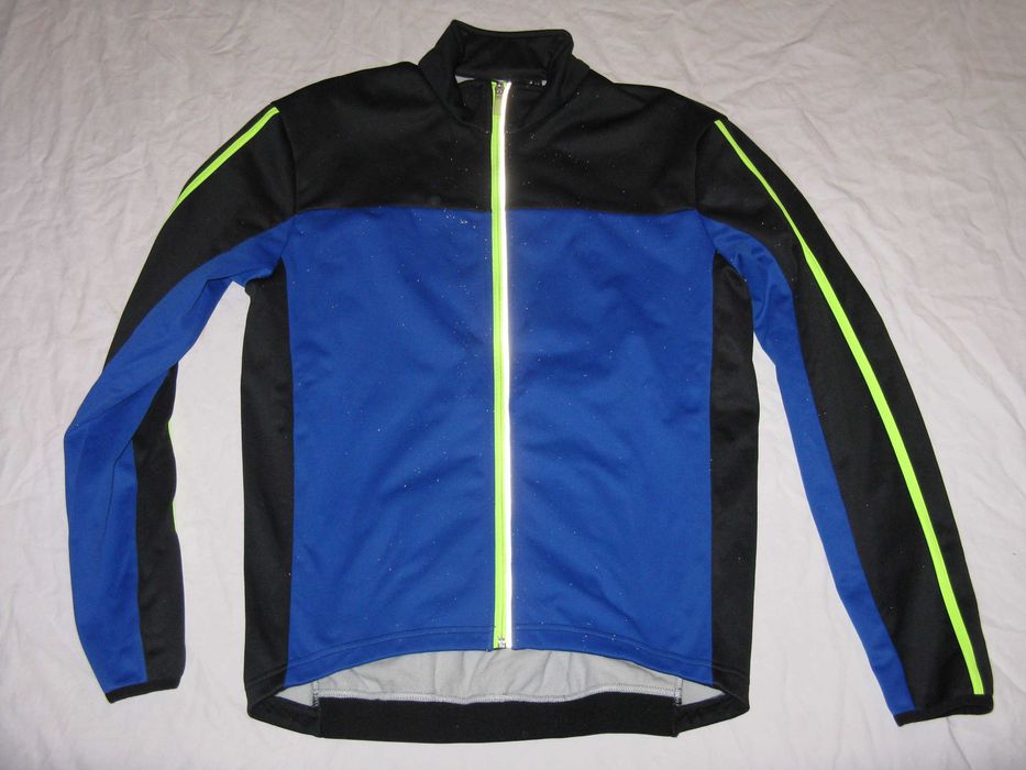 bluza rowerowa softshell Crane 52 duża odblaski rozpinana na zamek 4 kieszenie na rower kolarstwo