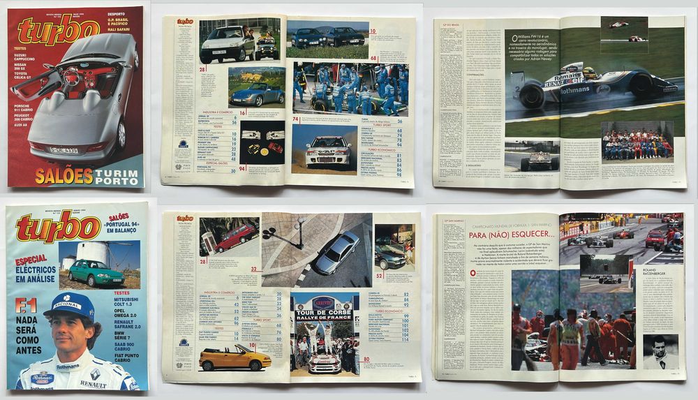 Coleção de revistas Turbo de 1994