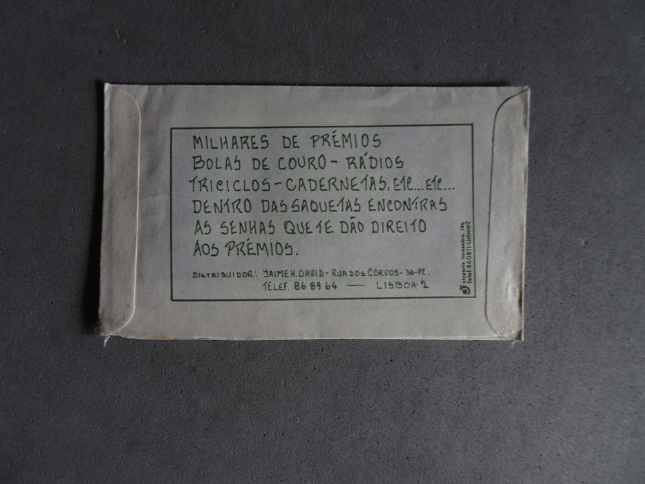Carteira de cromos fechada Colecção Grande Golo 77/78 (verde)
