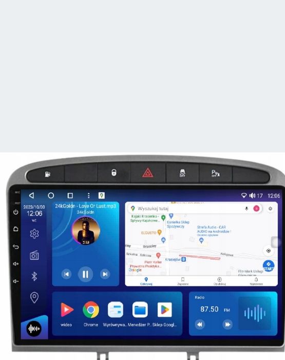 Radio samochodowe Nawigacja Gps PEUGEOT 308/408
