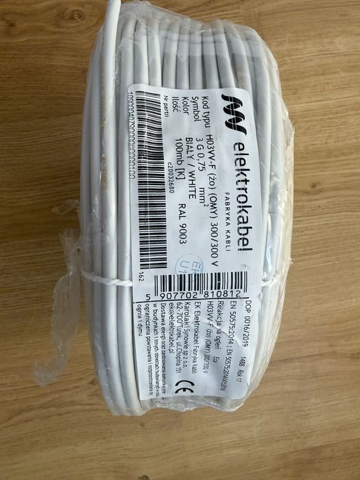 Przewód elektrokabel omy linka 3 x 0.75mm2 100m