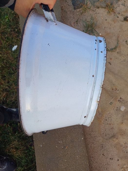 Wanienka misa emaliowana PRL staroć antyk