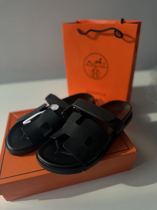 Тапки, шлепки Hermes, ерме, хермес, босоніжки ермес