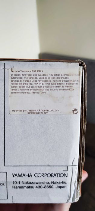 Teclado YAMAHA PSR-E263