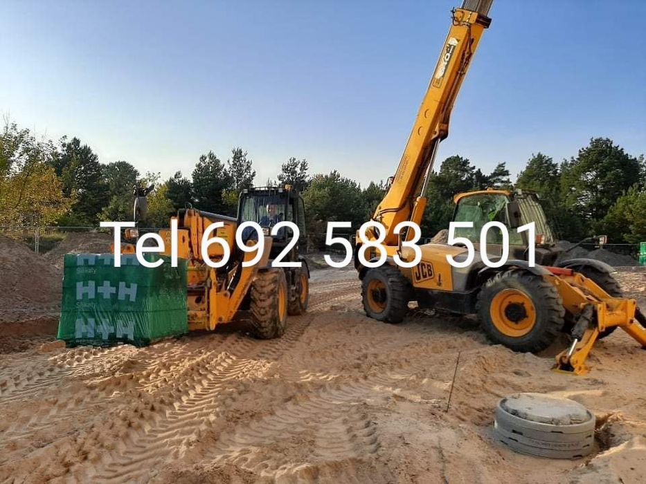 Usługi ładowarką teleskopową JCB MANITU MERLO