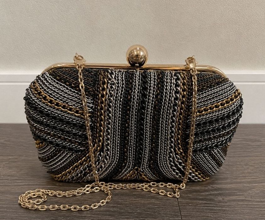 Клатч ТМ Zara, цепочка к клатчу