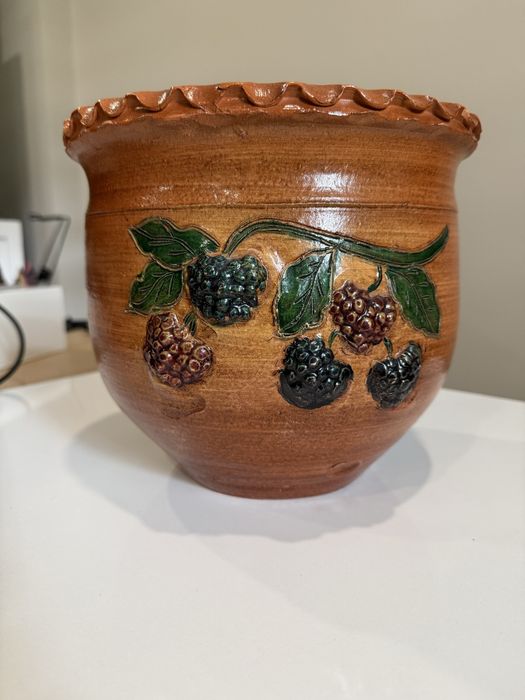 Vaso artesanal de barro
