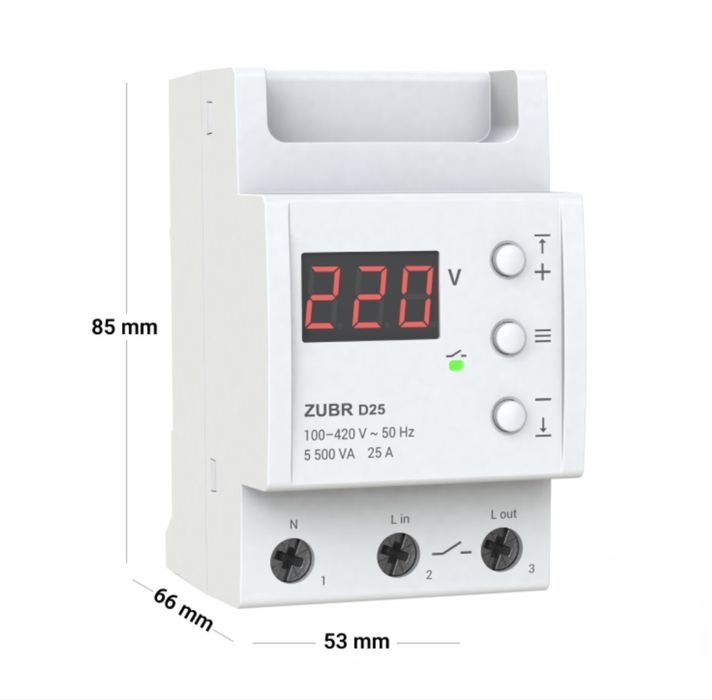 Реле напруги ZUBR D25