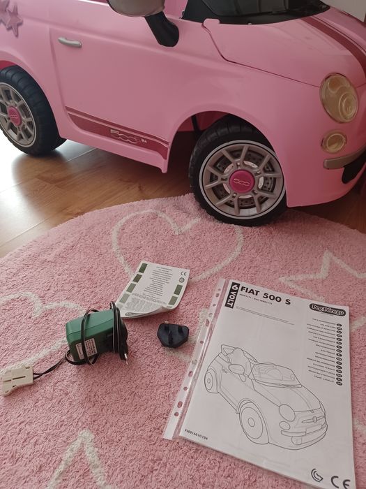 Carrinho Elétrico Infantil Fiat 500 Star Rosa (Edição Limitada)