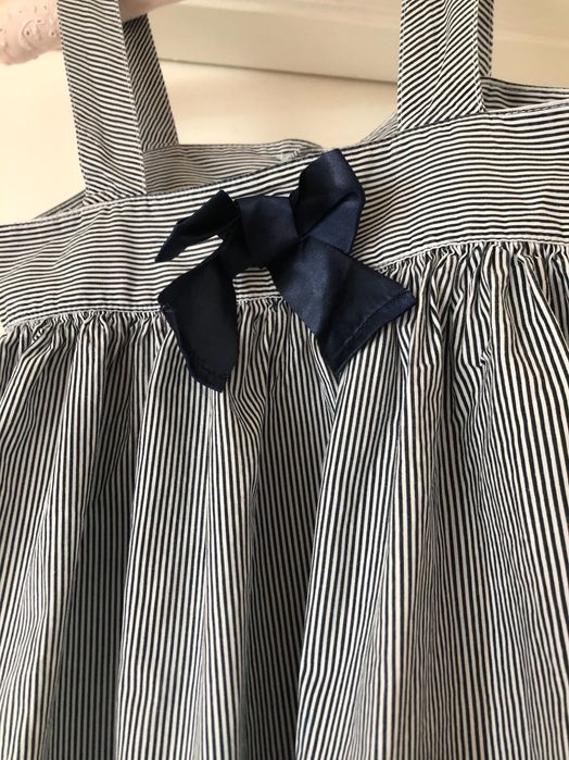Saia riscas Benetton 6-7 anos menina 120 cm