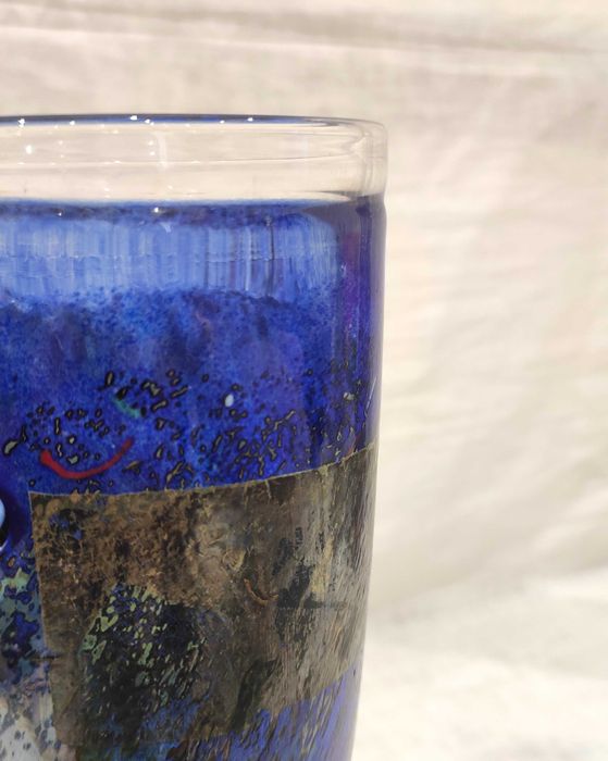 Vaso de vidro Kosta Boda #49250 I BERTIL VALLIEN I Assinado