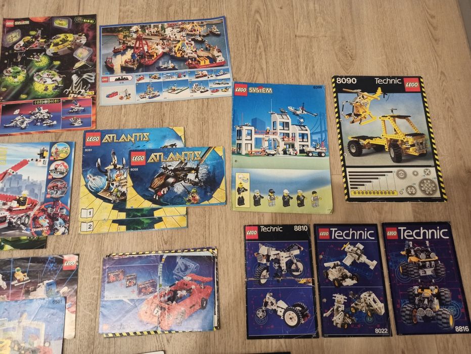 Instrukcje lego na sztuki. Lata 90' castle pirates town space technic